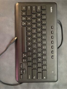 Belkin Compact Wired Keyboard — Black